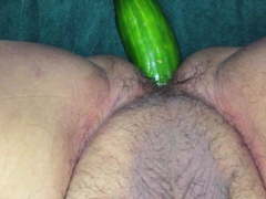 Big cucumber deep in my ass II